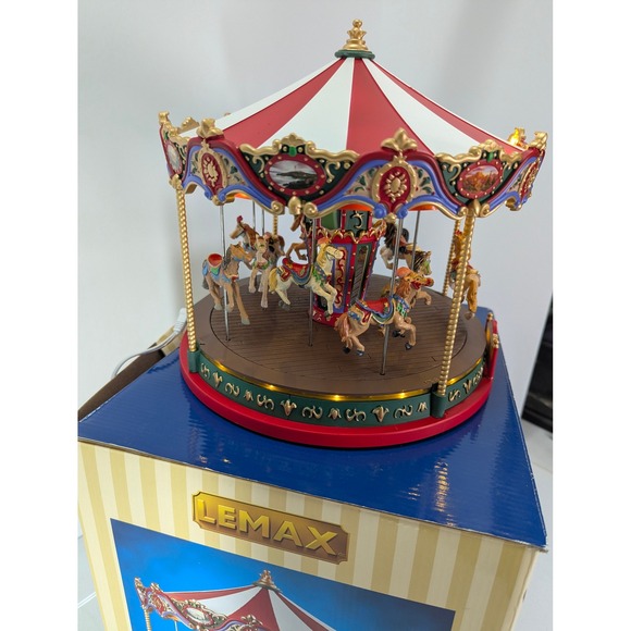 Lemax The Grand Carousel Animated Sights & Sounds Christmas Village 2013 - Picture 2 of 16